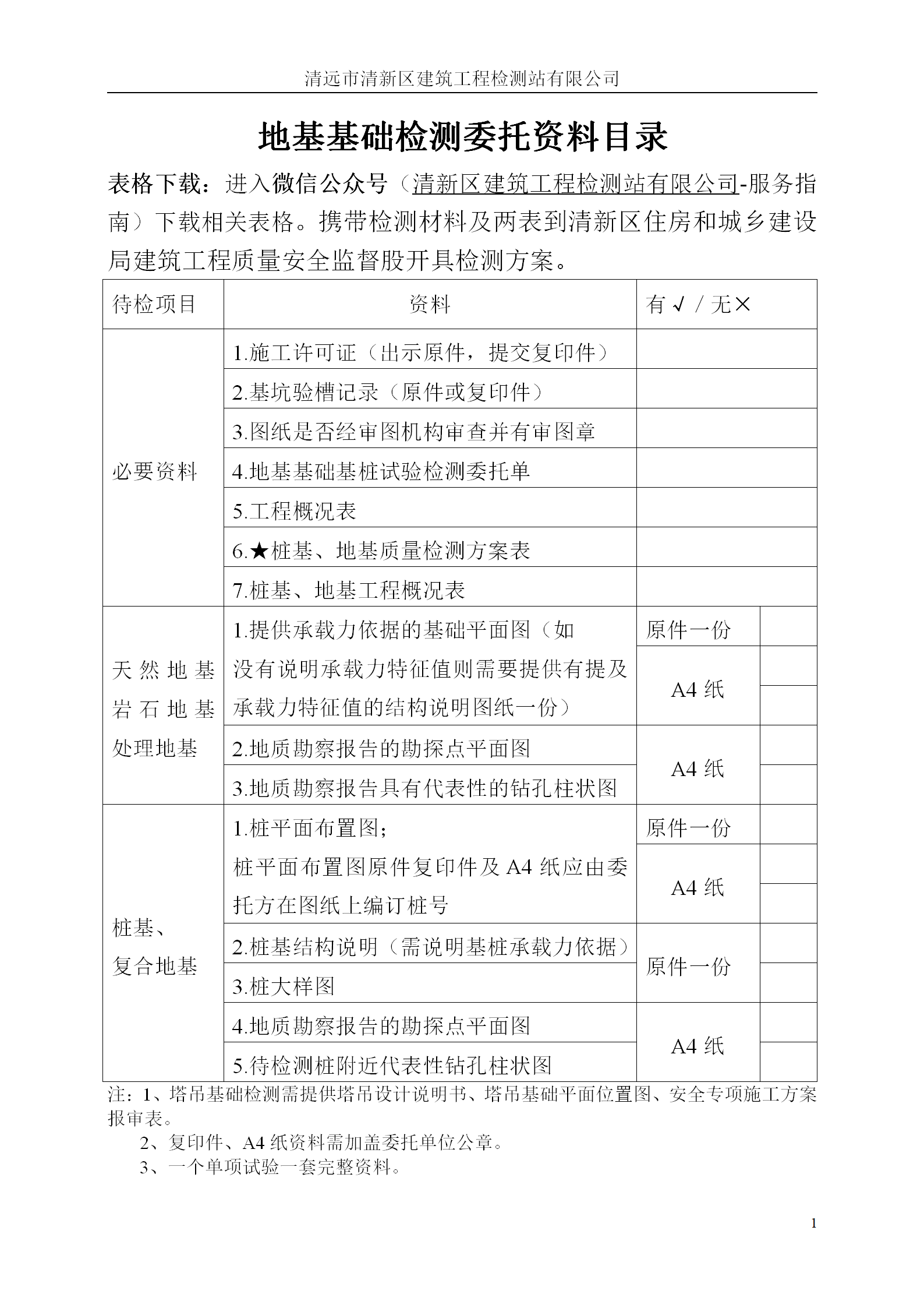 地基基础检测委托资料目录2024版_01